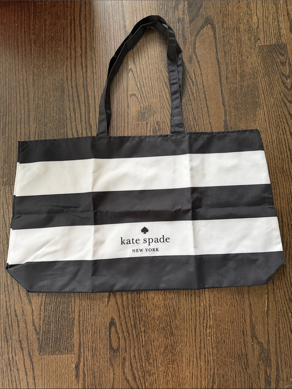 kate spade Black and White Striped Tote